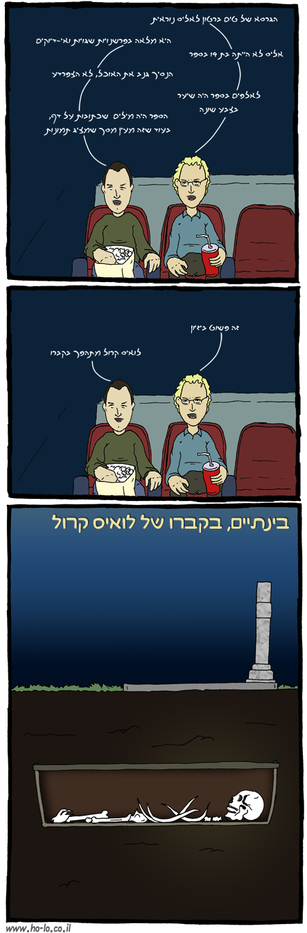 תחושותיו של לואיס קרול בזמנים אלה